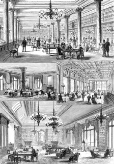 The Grosvenor Gallery Library, New Bond-Street, 1881.  Creator: Unknown.