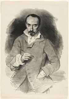 Self-Portrait, c. 1835. Creator: Achille Deveria.