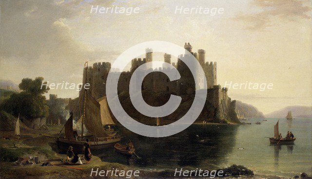'Conway Castle', 1789-1837. Artist: William Daniell.