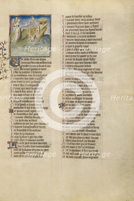 The Wheel of Fortune; Roman de la Rose, about 1405. Creator: Unknown.