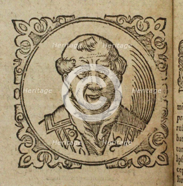 Geoffrey of Monmouth (From: Prophetia Anglicana, Merlini Ambrosii Britanni), 1603. Artist: Anonymous  