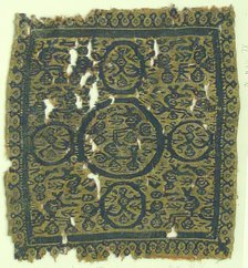 Textile Fragment, Coptic, 7th century. Creator: Unknown.