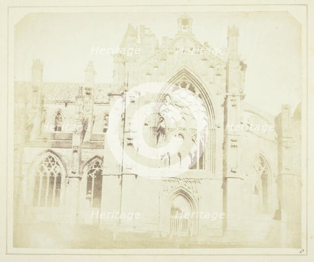 Melrose Abbey, 1844. Creator: William Henry Fox Talbot.