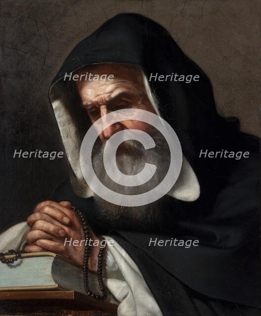 Study of a Monk, 1856. Creator: Tadeusz Gorecki.