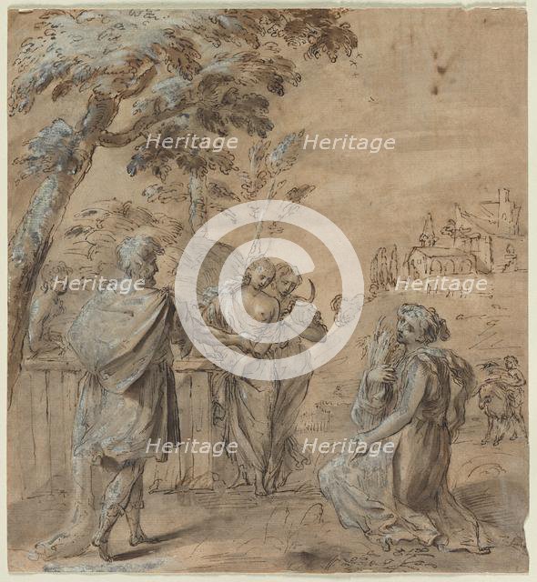 Ruth and Boaz, 1600s. Creator: Unknown.