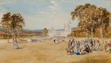 Highland Gathering at Balmoral, 1869. Creator: Samuel Bough.