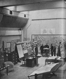RAF Bomber Command operations room, 1941. Artist: Unknown.