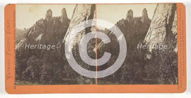 Cathedral Spires, Yosemite, 1861/76. Creator: Carleton Emmons Watkins.