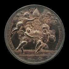 Allegorical Scene [reverse], c. 1661. Creator: Jan Roettiers.