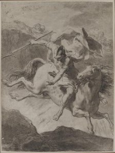 Death of Marcus Curtius, 1799. Creator: Gaetano Gandolfi (Italian, 1734-1802).