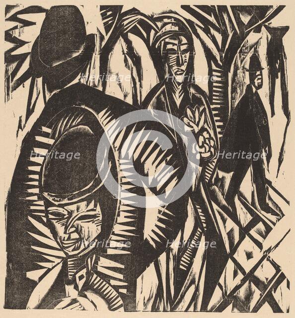 Street Scene After the Rain, 1914. Creator: Ernst Kirchner.