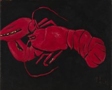 (Lobster on Black Background), 1940-1941. Creator: Marsden Hartley.