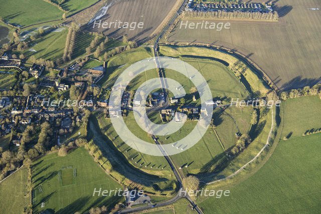 The village, Neolithic henge and stone circle, Avebury, Wiltshire, 2023. Creator: Damian Grady.