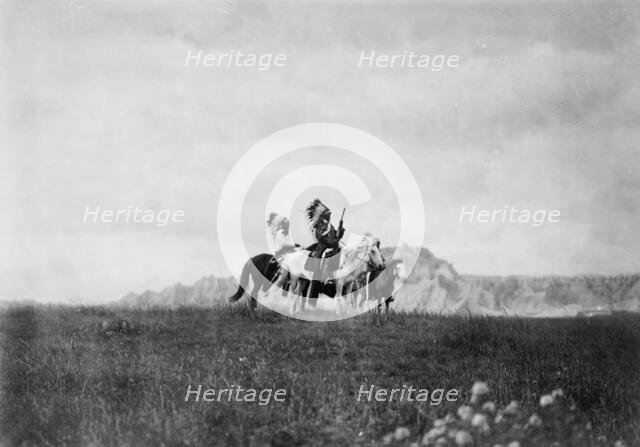 The plains of the Dakota-Sioux, c1905. Creator: Edward Sheriff Curtis.