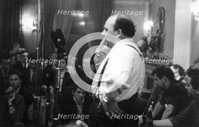 AL Lloyd and Ewan MacColl, Enterprise Public House, London, late 1950s-early 1960s.   Artist: Eddis Thomas