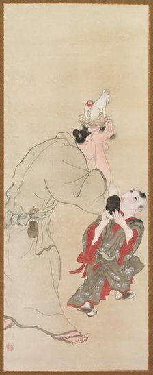 Genre Figures, c. 1816. Creator: Tatabe Socho (Japanese, 1760-1814).