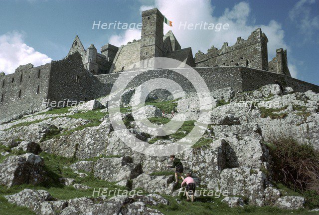 St Patrick's rock and the old cathedral in Cashel. Artist: CM Dixon Artist: Unknown