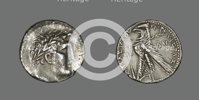 Shekel (Coin) Depicting the God Melkarth, 31-30 BC. Creator: Unknown.