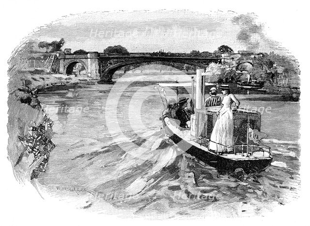 The Albert Bridge, Windsor, Berkshire. Artist: Unknown