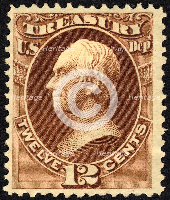 12c Henry Clay Treasury Department single, 1873. Creator: Unknown.