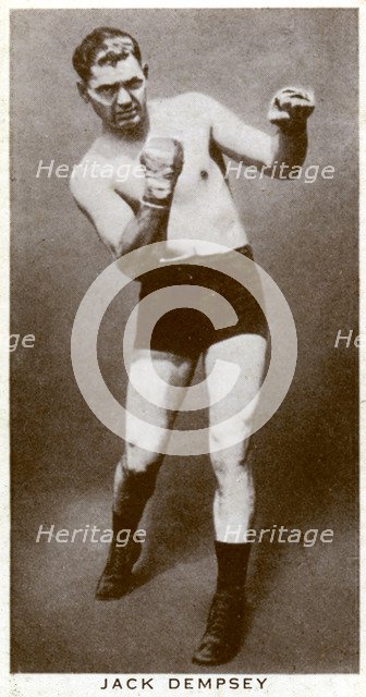 Jack Dempsey, American boxer, 1938 Artist: Unknown