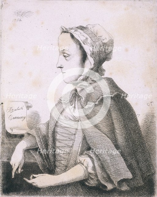 Elizabeth Canning, malefactor, c1753. Artist: Anon