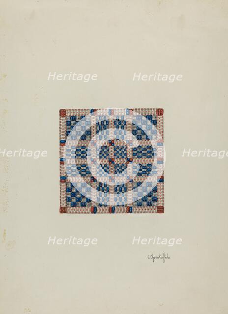Coverlet (Section), c. 1940. Creator: Cornelius Christoffels.