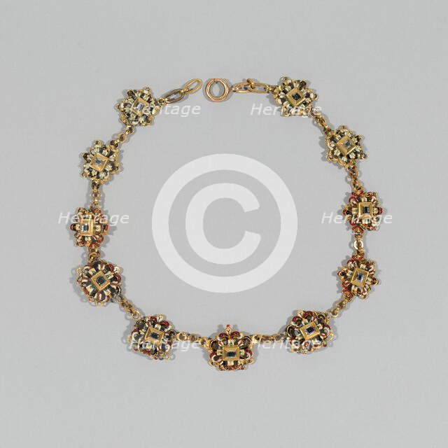 Eleven Links Mounted as a Necklace, Germany, southern, c. 1575-c. 1625. Creator: Unknown.