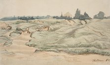 Sand dunes at Hilden, Germany, 1854. Creator: Werner Holmberg.