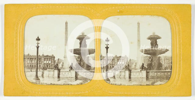 Place de la Concorde, 1875/99. Creator: Unknown.