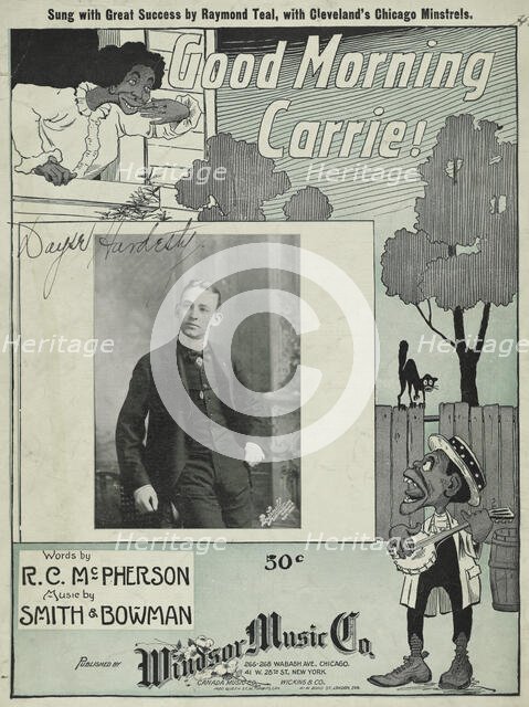 'Good morning Carrie!', 1901. Creators: Unknown, Bushnell.