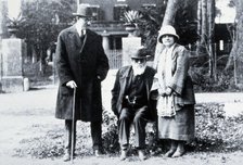 Samuel Taylor Darling, Giovanni Battista Grassi and his (Grassi's?) sister, c1920s. Creator: Unknown.