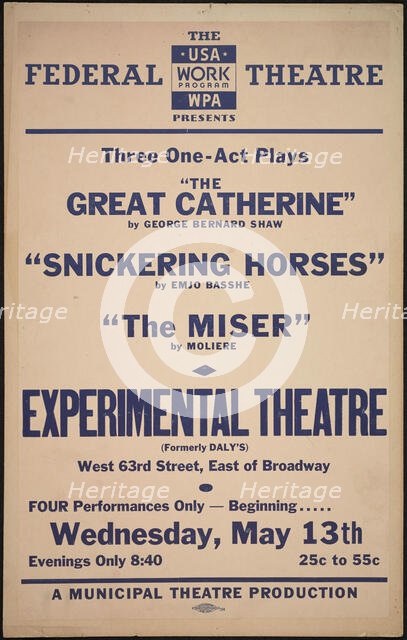 The Great Catherine, New York, 1936. Creator: Unknown.