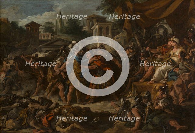 Le Combat des soldats nés des dents du serpent, between 1742 and 1743. Creator: Jean Francois de Troy.