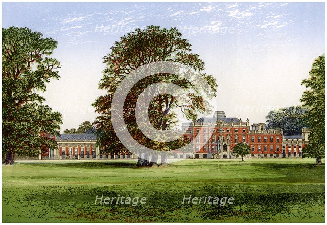 Wimpole Hall, Cambridgeshire, home of the Earl of Hardwicke, c1880. Artist: Unknown