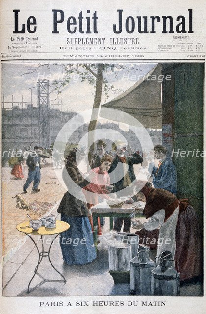 Paris at six o'clock in the morning, 1895. Artist: Unknown