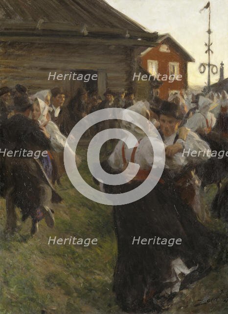 Midsummer Dance, 1897. Creator: Anders Leonard Zorn.