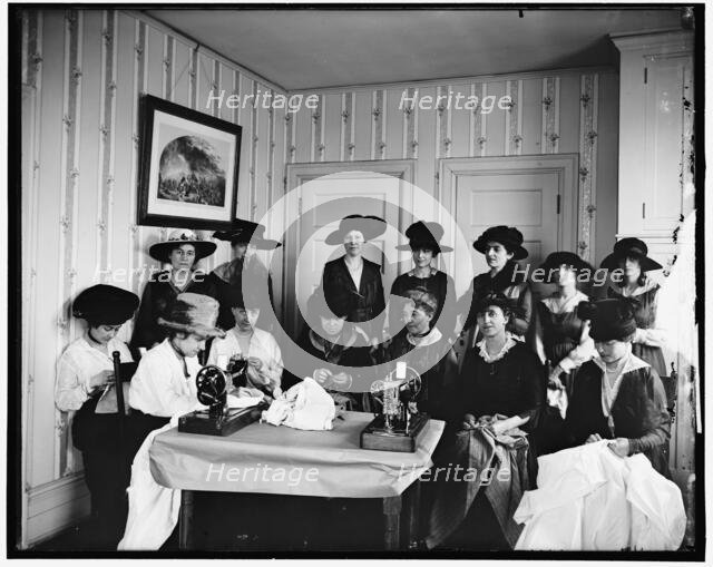 Women at French Embassy, between 1910 and 1920. Creator: Harris & Ewing.