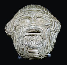 Clay mask of the demon Humbaba. Artist: Unknown