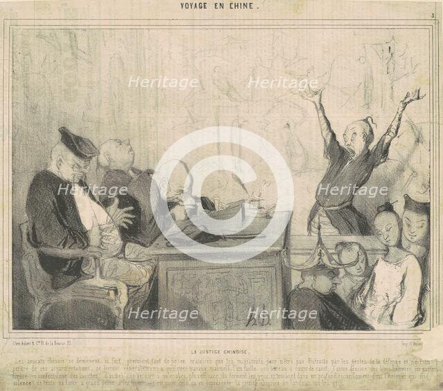La justice chinoise, 19th century. Creator: Honore Daumier.