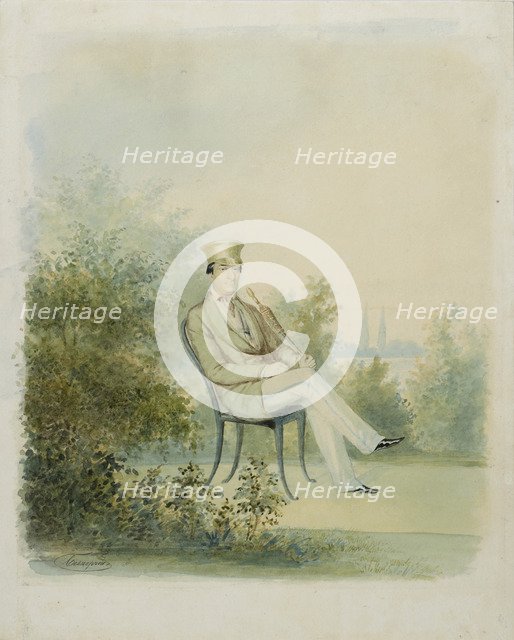 Portrait of Grigory Stepanovich Tarnovsky, End 1840s. Artist: Bezperchy, Dmitry Ivanovich (1825-1913)