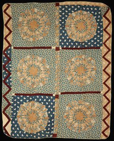 Bedcover (Sunburst Quilt), Kentucky, c. 1820. Creator: Unknown.