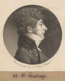 de St. George, 1800. Creator: Charles Balthazar Julien Févret de Saint-Mémin.