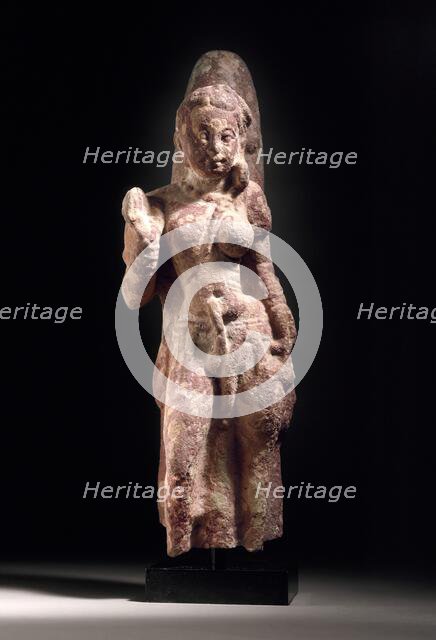 The Androgynous Form of Shiva and Parvati (Ardhanarishvara), 2nd-3rd century. Creator: Unknown.