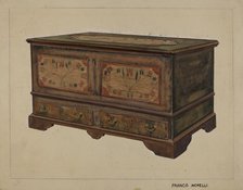 Pa. German Dower Chest, c. 1936. Creator: Francis Borelli.