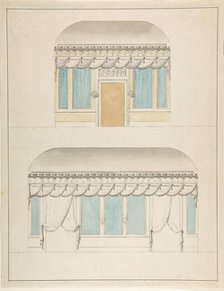 Room elevations, 19th century. Creator: Anon.