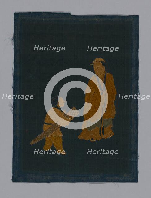 Panel (Furnishing Fabric), China, Kangxi Period, Qing dynasty (1644-1911), 1800/50. Creator: Unknown.