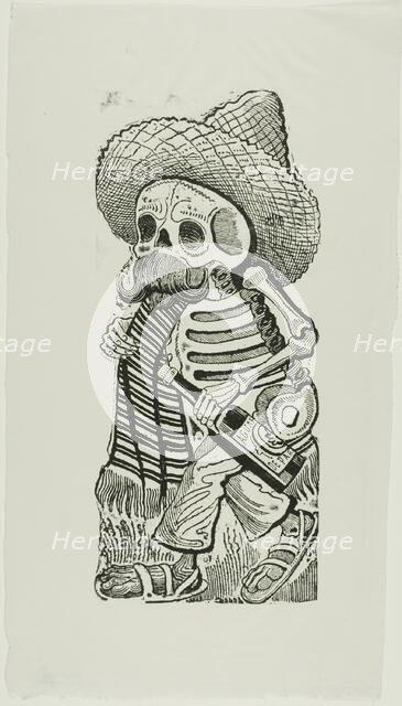 Calavera of Francisco Madero, from Calavera Maderista, printed 1944. Creator: José Guadalupe Posada.