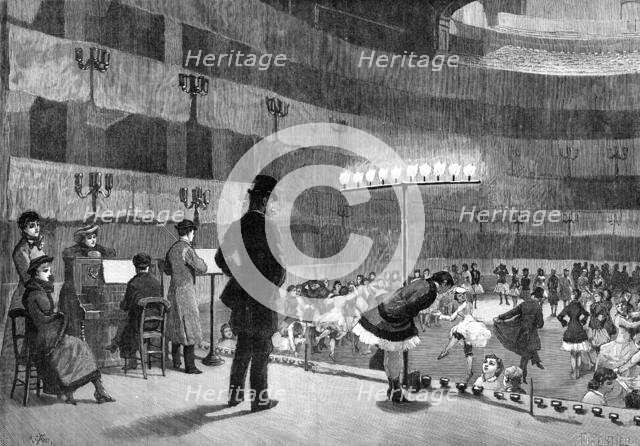 Rehearsing for the Pantomime, 1881. Creator: R&E Taylor.