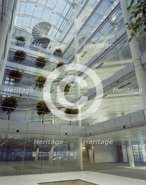 The Helicon, South Place, Finsbury Pavement, Islington, London, 21/11/1996. Creator: John Laing plc.